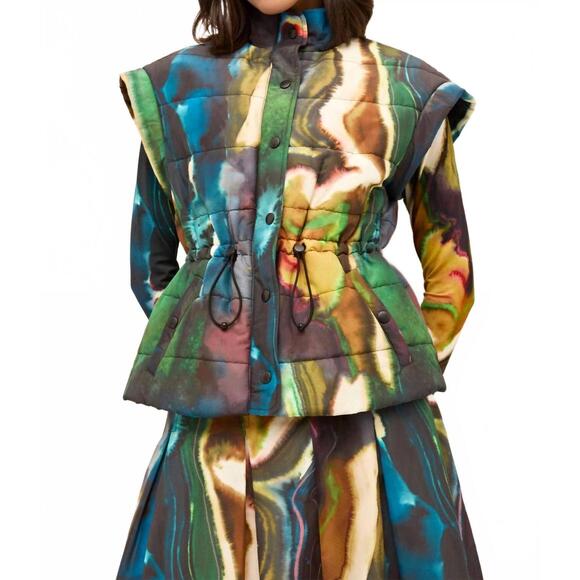 MARIE OLIVER Jackets & Blazers - NEW MARIE OLIVER delta lyndon vest in blue